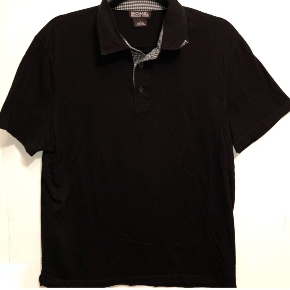 Michael Kors Men’s Black Polo Black and white